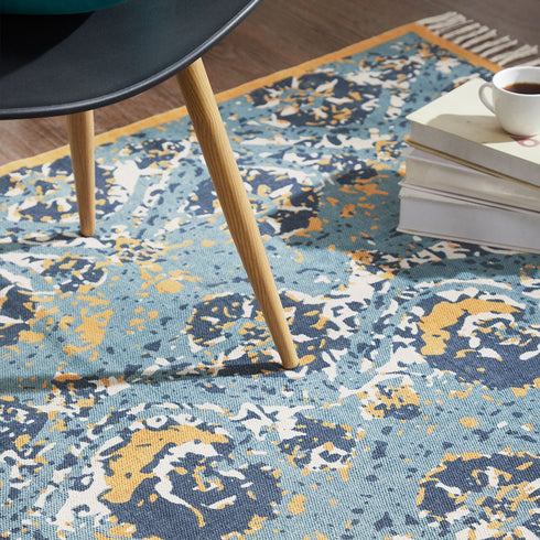 Euphoria Blue Dhurrie